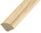 10m DQ-PP PVC VIERTELSTAB | Eiche Klassische | 13mm x 13mm | 4 x 2,5m | Kunstoff Winkelprofil