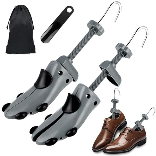 Tigcent Schuhspanner Herren Damen Schuhdehner, Schuhspanner Schuhweiter für Einstellbare Länge und Breite mit Schuhlöffel (36-41)