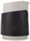 KNODOS Milk Pitcher Handleless Latte Steaming Pitcher (White, 400ml, 14oz) with Leather Sleeve Stainless Steel Milk Frothing Jug