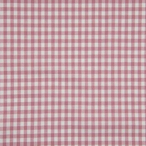 Baumwolle KARO Karierte Baumwolle mit 1x1 cm Karo`s 0,5m - Öko-Tex Fahnentuch Dekostoffe Tischdecke Meterware (Altrosa)