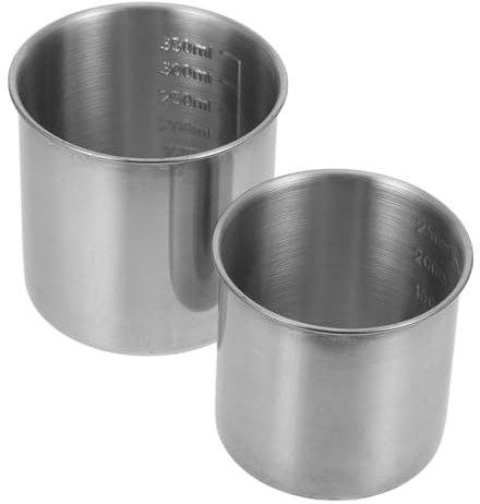 MAGICLULU Misurini in Metallo Set Da 2 in Acciaio Inossidabile Per Cottura Al Forno E Cottura