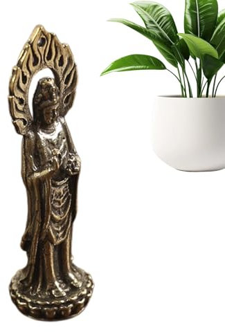Kuan Yin Statue, Guan Yin Statue, Quan Yin Figur, Schreibtischfigur Ornament, 6cm Chinesische Feng Shui Skulptur, Avalokiteshvara Figur Ornament Für Bücherregal