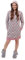 Leo Corsetteria Vestaglia per donna pile calda giovane invernale collo alto bottoni Cappuccio tasche fantasia Rombi Rosa Misura XXL