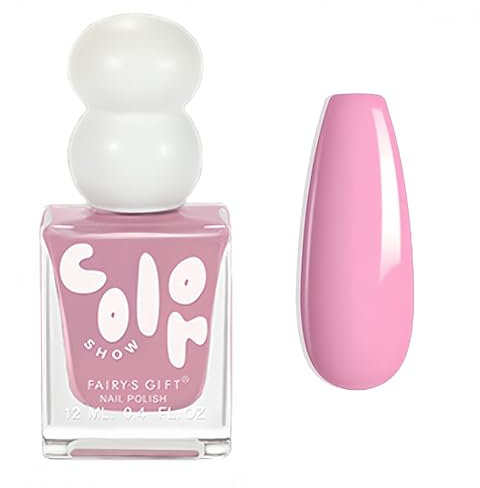 Nail Varnish - Light Pink Nail Polish - Quick Dry & Long Lasting Baby Pink Nail Polish - No Need Cure Light Pink Nail Varnish - Chip Resistant Nude Pink nail Polish for Women Girls DIY Manicure