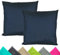 JACK 2er Set 40x40cm Outdoor Kissenhülle Kissenbezug Wasserfest Sitzkissen Lounge Kissen Garten Stuhl Lotus Effekt, Farbe:Marine