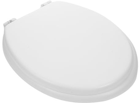 HOLIDYOYO Abattant De Toilette Rembourré Mousse Souple Design Classique Solide Et Stable Facile à Nettoyer Pour Usage Domestique Quotidien