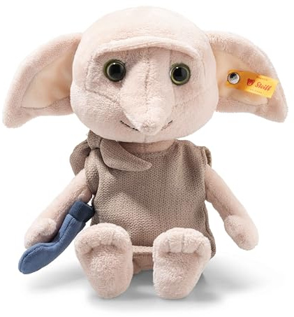 Steiff Kuscheltier Dobby, Harry Potter, Süßes Stofftier mit Kunststoffaugen, Kinder, Jungen & Mädchen, Friends, Plüschtier 26 cm, Mehrfarbig, 024207