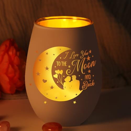 Romantisches Valentinstagsgeschenk für Sie und Ihn, I Love You, Geschenke für Frauen, Ehefrau, Freundin, Geschenk, Kerzenhalter für Valentinstag, Geburtstag, Jahrestag, Verlobung