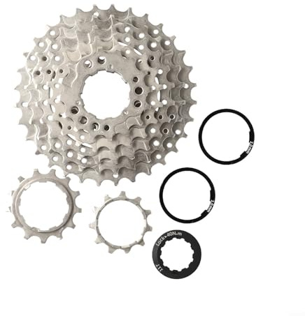 Eawfgtuw 7-Gang-Fahrräder, Kassette, Freilauf, 11–28 Zähne, Mountainbike, Hinterradnabe, Ritzel, legierter Stahl, Anti-Rost-Behandlung, Fahrradkomponenten (11–32T)
