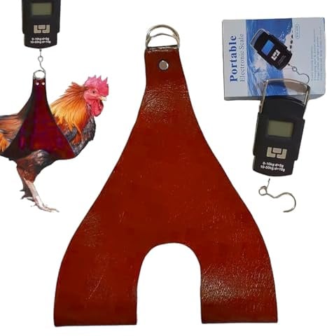 Geflügel-Wägebeutel - Tragbare Elektronische Waage Tragegeschirr | 35 Kg Kapazität Für Geflügel, Enten Kleintiere | Nylon- ABS-Design Für Stabile Sichere Gewichtsmessungen