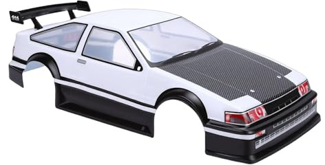 MENDUNER Maßgeschneiderte RC-Car-Karosserie Im Maßstab 1:10, Vorgeschnittene Lackierte Karosserie mit Heckspoiler, Leichtes PVC-Material, Ideal für Sportwagen mit 26 cm Radstand