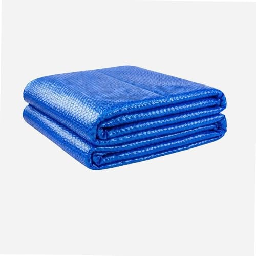 WERKA Pro Bâche à Bulles Ronde Polyéthylène 180 Microns - Traitement Anti-UV - Ø 4,47 m pour Bassin Ø 4,57 m - Bleu - Chauffage Solaire Économique Eau Piscine
