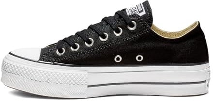 Converse Womens All Star Lift Ox Platforms Trainers Black 8 UK