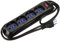 Eco-Line Multipresa con interruttore, 4 prese nero, 1,4m H05VV-F3G1,0 *IT*, con fusibile 10A