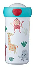 Mepal - Vaso Escolar Campus a Prueba de Fugas para Niños - Taza de Bebida Reutilizable - Sin BPA y Apto para Lavavajillas - 300 ml - Animal Friends