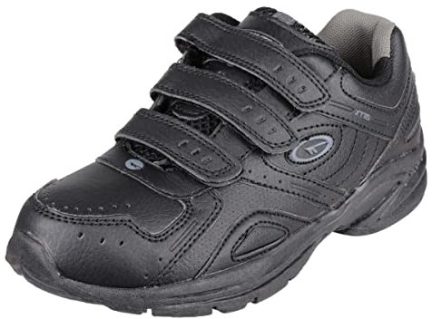 Hi-Tec Boys Trainers XT115EZJNR - Black/Charcoal Synthetic - UK Size 11 - EU Size 30 - US Size 12