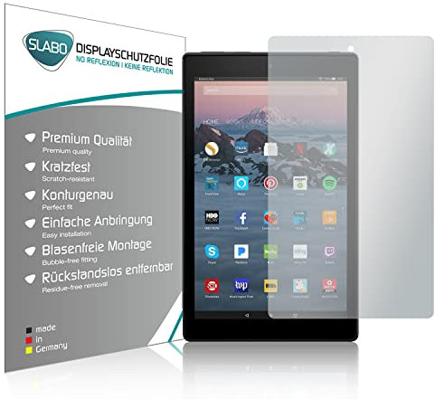 Slabo 2 x Displayschutzfolie für Amazon Fire 7-Tablet mit Alexa (17,7 cm 7) 2017-2019 Displayschutz Schutzfolie Folie No Reflexion | Keine Reflektion MATT - Entspiegelnd Made IN Germany