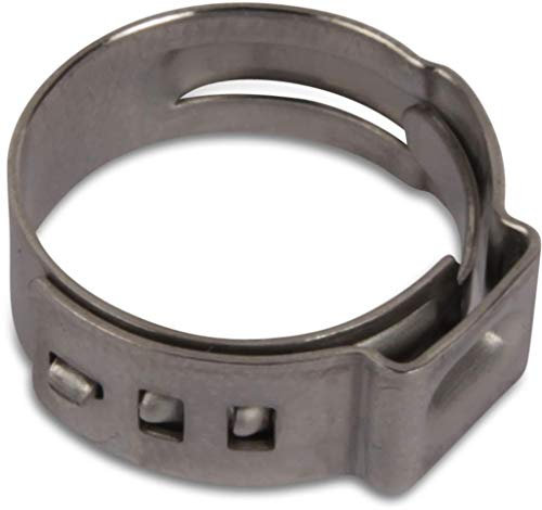 Gastrobedarf Westerbarkey 10 x 1 Ohr Schlauchklemmen für 6.7mm (9.5mm Außen) Schlauch Klemmbereich 8,8-10,5