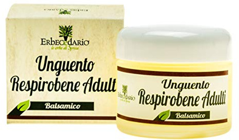 Unguento Respirobene Adulti Erbecedario, Unguento Balsamico, Coadiuvante In Caso Di Naso Chiuso, 1 Vasetto 50ml