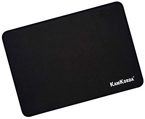 KamKorda Gaming Mouse Pad | Mouse Pad Gaming | Large Mouse Mat with Non Slip Base | 315mm x 240mm x 4mm | Black