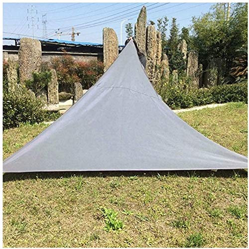 Brise-vue pour balcon Clôture de jardin Auvent de Polyester de voile d'ombrage de Triangle bord incurvé Anti-UV imperméable respirant avec l'anneau d'acier inoxydable pour le Patio de plage de jard