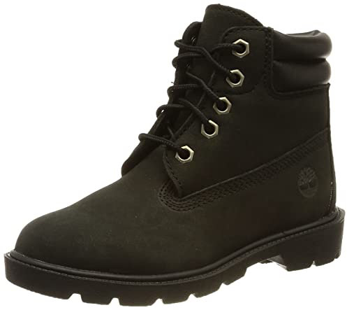 Timberland Unisex - Bambini e ragazzi 6 Inch Wr Basic (Youth) Barca ad ancora.,Nero,32 EU