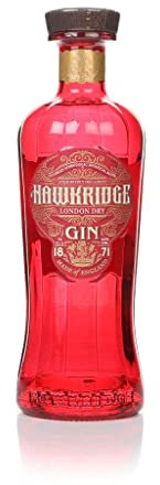 Hawkridge London Dry Gin “Victorian Floral Blend” 70cl, 42% ABV | Made with Thirteen Key Botanicals | Enjoy with a Citrus-Forward Tonic & Ice | Beautifully Crafted, Red Bottle | Victorian Inspired
