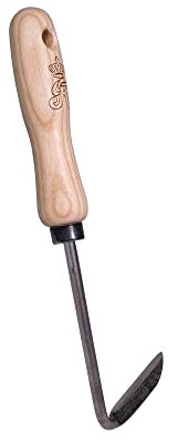 SHW-FIRE Unkrautstecher - Ideal für Rechtshänder - Karbonstahl mit ergonomischem Holzgriff. Effektive Unkrautentfernung im Garten