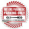 Aufkleber für Ihr Auto Emt Ems Sanitäter Parken nur lustiger Aufkleber 10 Stück Autoaufkleber für Männer Autoaufkleber für Männer (Größe: 12 x 18 cm)