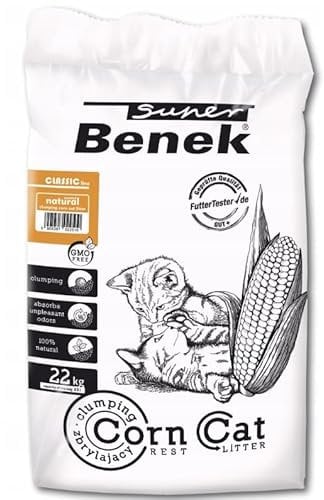 Super Benek Corn Classic Corn cat litter Natural Clumping 35 l