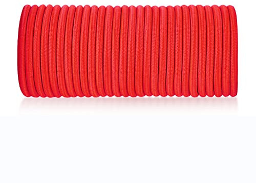 8 mm * 20M rot, elastisches Sicherheitsseil, Bungee-Gurte, Frachtnetze, Sicherung von Gegenständen, DIY-Projekt