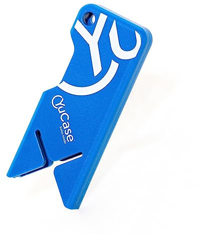 FOLMO YuCase B+ - das Case für deinen Yubikey - inkl. Schlüsselring inkl. Beschriftungsmöglichkeit - der Schutz für deinen Yubikey - Made in Swiss (Himmelblau)