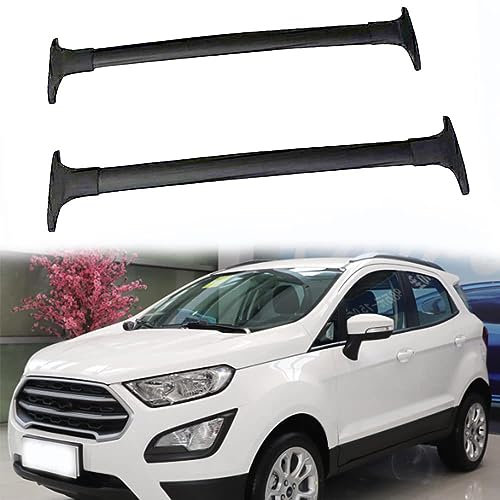 Auto Dachträger Dachreling für Ford Ecosport 2013 2014 2015 2016 2018 2019 2017 2020, Dach Gepäckträger aus Aluminium,Black