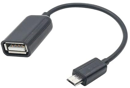 Mr. Gadget's Solutions Micro USB Male Host to USB Female OTG Cable Adapter Compatible with all Android
