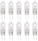 Yheonver 10Stk. G4 Halogenlampe 12V 35W Stiftsockellampe Warmweiss