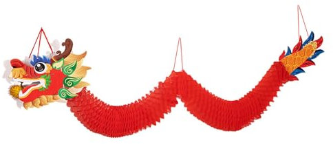Guirlande de dragon à suspendre pour Nouvel An chinois Supermarché Mall Longueur 3 m