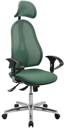 TOPSTAR Open Point SY Bürostuhl Mint | Made in Germany | Ergonomisch | Drehstuhl, Schreibtischstuhl | höhenverstellbar | Geprüfte Sicherheit nach GS-Intertek