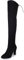 Wonafa Stivali Alti da Donna Stivali Sopra il Ginocchio Coscia Inverno Elegante Elastico Stivali Tacco Alto Vintage Stivali da Cavaliere Casual Moda Party Club Confortevole Scarpe, Nero , 41 EU