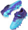 Mufanton Zapatos de Fútbol Niño Spike Aire Libre niños Calzado de Fútbol Profesionales Atletismo Entrenamiento Botas de Fútbol Adolescentes,Azul Morado,EU36