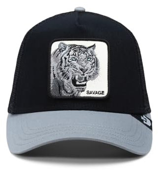 Goorin Bros. Trucker Cap The Savage Tiger Black Schwarz Grau, Size:OneSize