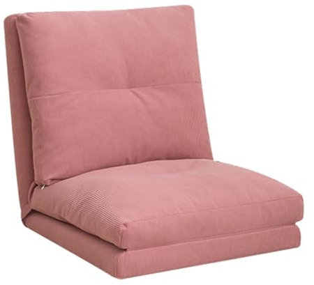 Sedia da pavimento con supporto posteriore, sedia da gioco pieghevole, regolabile per adulti e divano a un posto, perfetta per leggere, giocare e meditare, colore: rosa