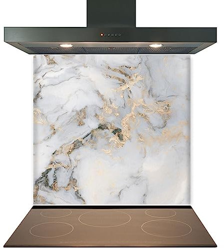 C2G Printed Glass Splashback for Kitchen, Made from Toughened Heat Resistant Glass for Cooker and Hob Backsplash (100cm (w) x 80cm (h) - Design No. 2067)