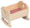 JOINPAYA Puppen Holz Puppenwiege: Puppenhaus Kinder Mini Bett zubehör Aus Holz Puppenhaus-versorgung Mini Hausbett Puppenhausmöbel Miniaturmöbel Mini-krippenmodell Babypuppenbett Aus für Kinder
