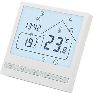 Termostato wifi per caldaie termostato programmabile giornalmente è adatto per il riscaldamento di caldaie a gas/acqua.Termostato da incasso con controllo vocale compatibile con Alexa e Google 3A