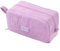 VICDUEKG Federmäppchen aus Cord-Stoff Federtaschen Mäppchen mit 3 Fächer Schulmäppchen Große Kapazität Stiftetasche Pencil Case für Schule & Büro (Lila)
