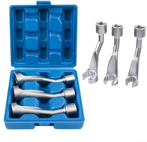 Outils de réparation d'injection diesel de niveau professionnel comprenant une douille à extrémité ouverte de 14 mm, 17 mm et 19 mm