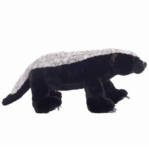 Nexusectar Realistisches Kuscheltier Dachs Plüsch - realistischer Honigdachs Plüschtier Kuscheltiere | Einzigartiges pädagogisches Afrika-Plüschtier-Simulationstiermodell für Kinder und Erwachsene