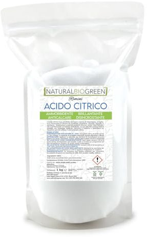 Naturalbiogreen Acide citrique en sachet de 1 kg