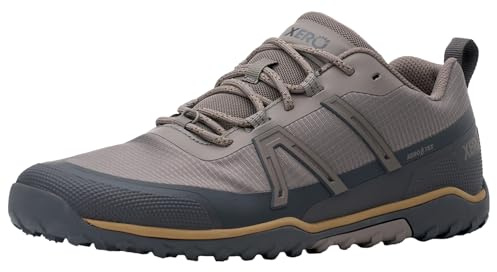 Xero Shoes Herren Scrambler Trail Low Barfußschuhe Wasserdicht, Treibholz/Asphalt, 13