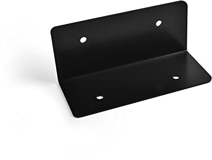 Indoor Outdoors Heavy Duty Corner Bracket - External Decorative Railway Sleeper Timber Joint Bracket for Raised Beds, Pathway or Driveway Edging, Planters - Black